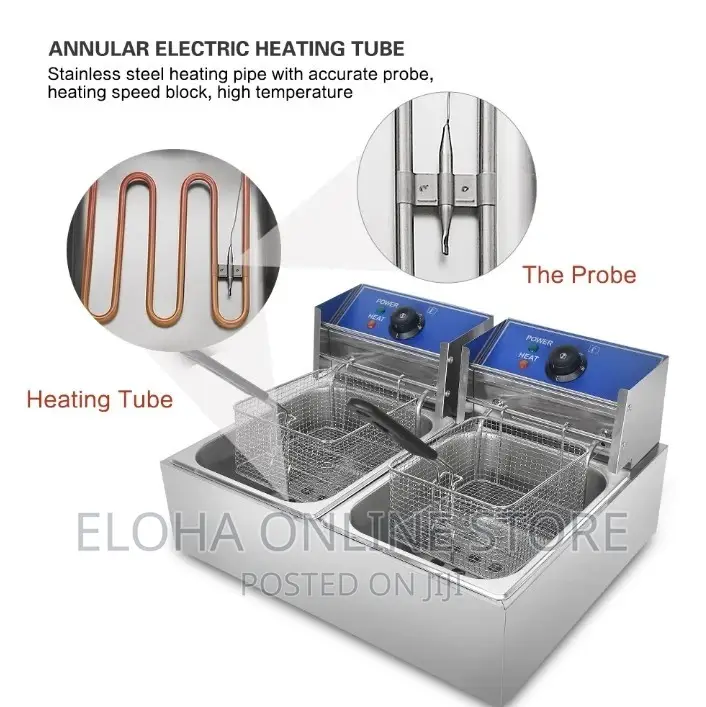 12L Hoffman's Double Deep Fryer