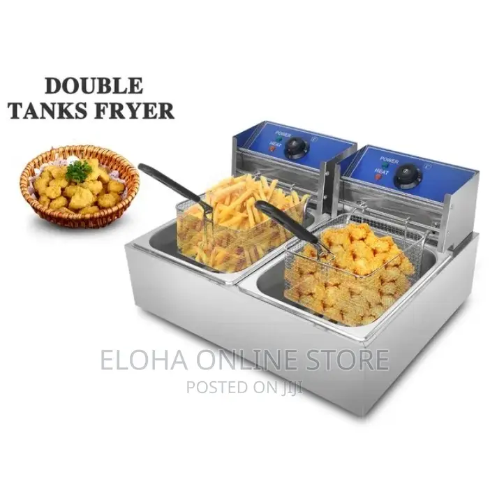12L Hoffman's Double Deep Fryer