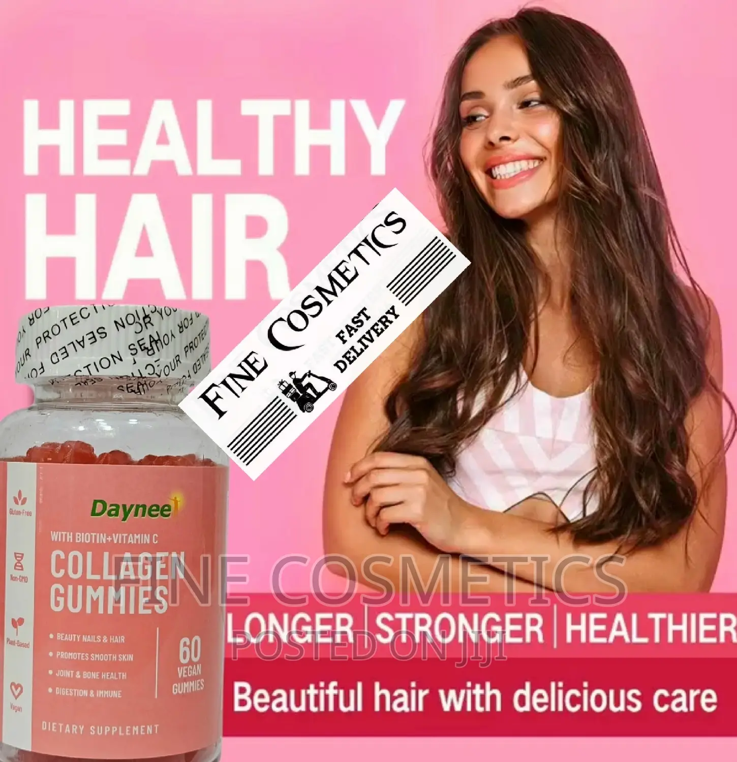 Healthy Skin + Hair Collagen Gummies With Biotin + Vitamin C