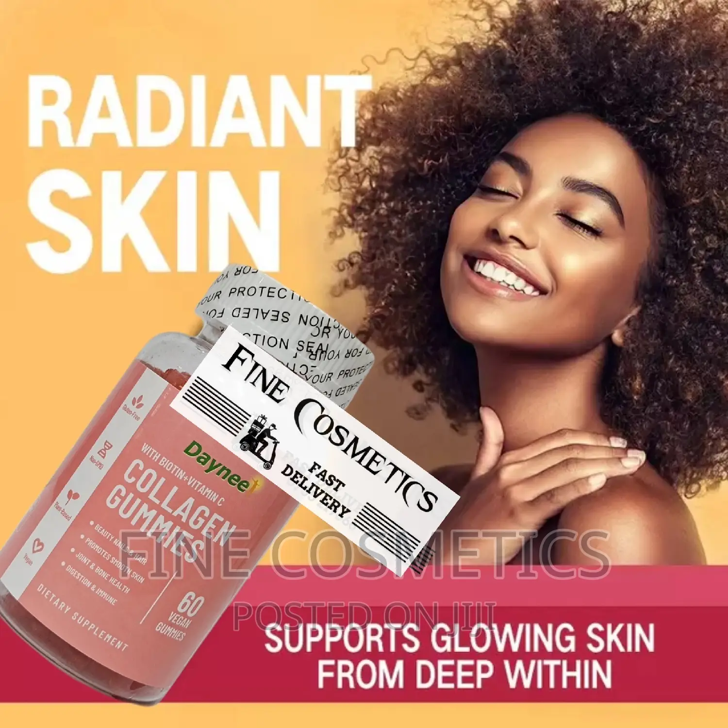 Healthy Skin + Hair Collagen Gummies With Biotin + Vitamin C