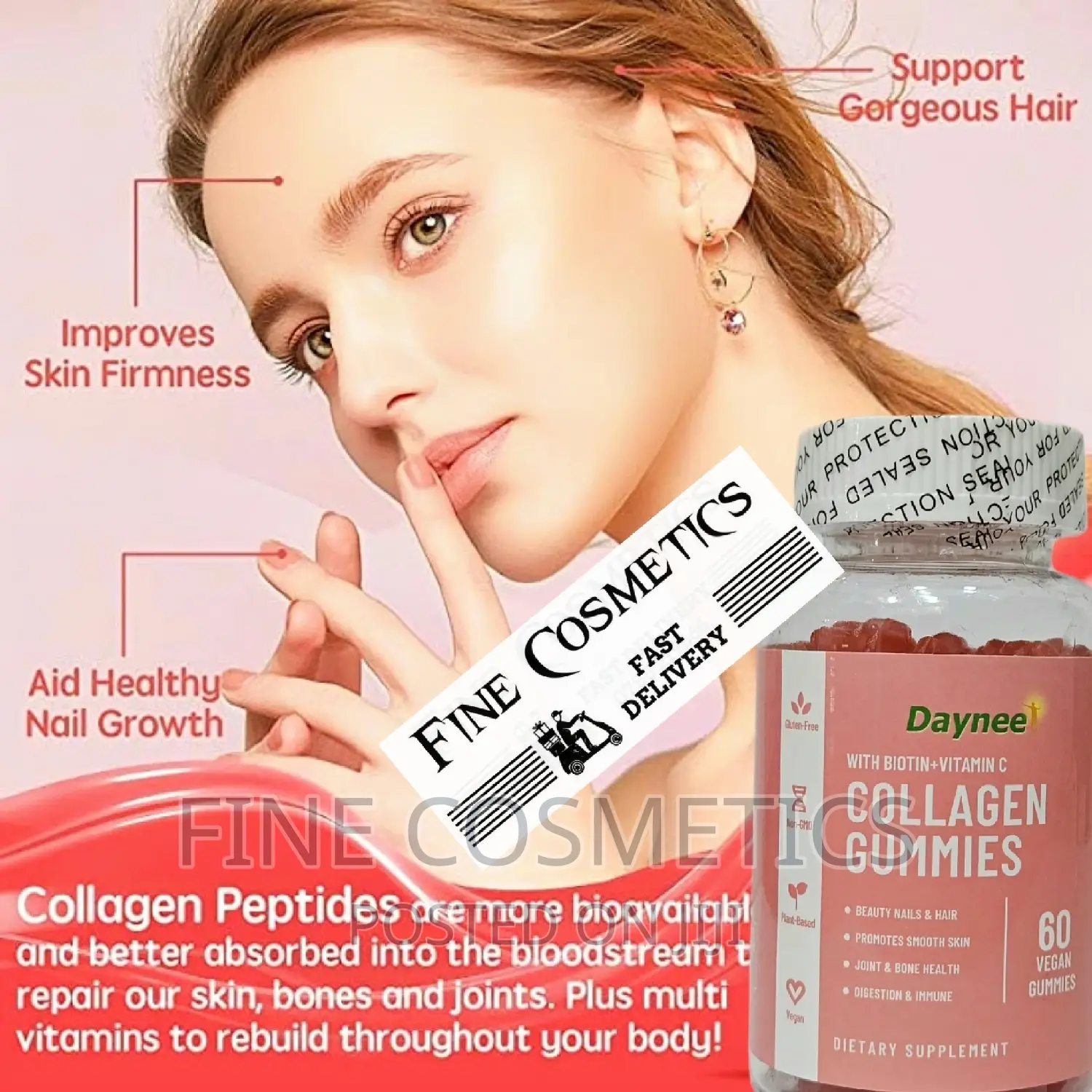 Healthy Skin + Hair Collagen Gummies With Biotin + Vitamin C