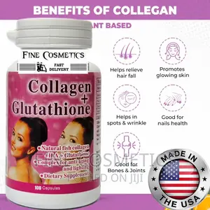COLLAGEN AND GLUTATHIONE Skin Whitening |Hair Nail Care Caps