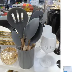 Wooden Kitchen Silicone Set.