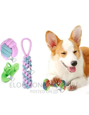 Dog Toy Cotton Rope Knot Chew Ball Grinding