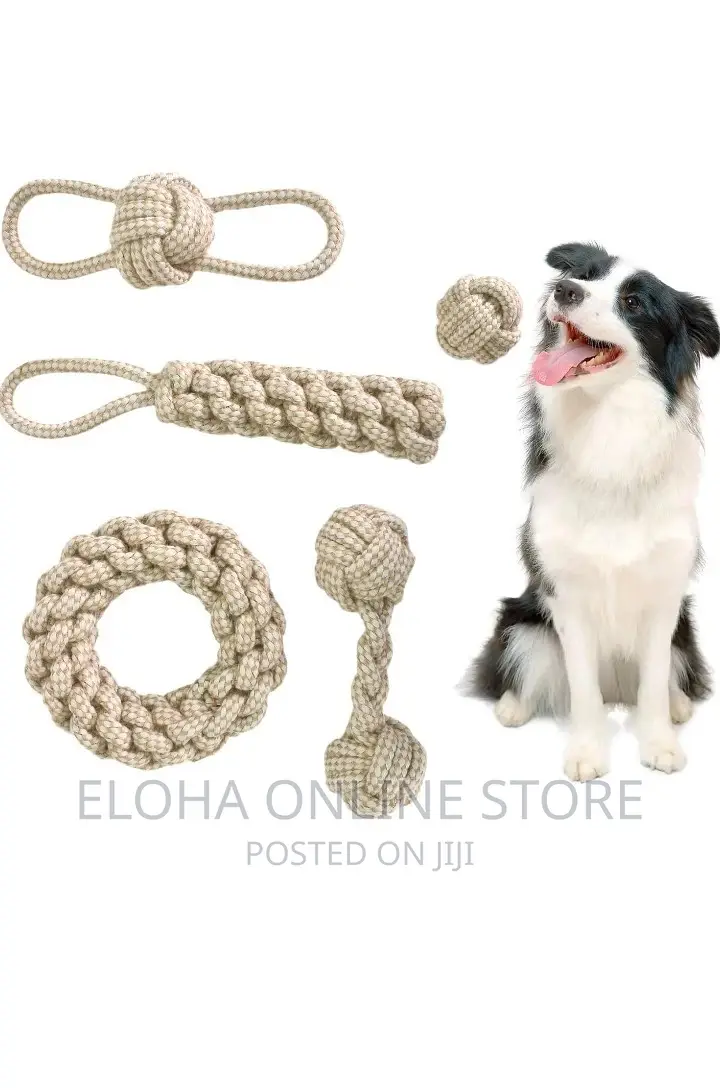 Dog Toy Cotton Rope Knot Chew Ball Grinding
