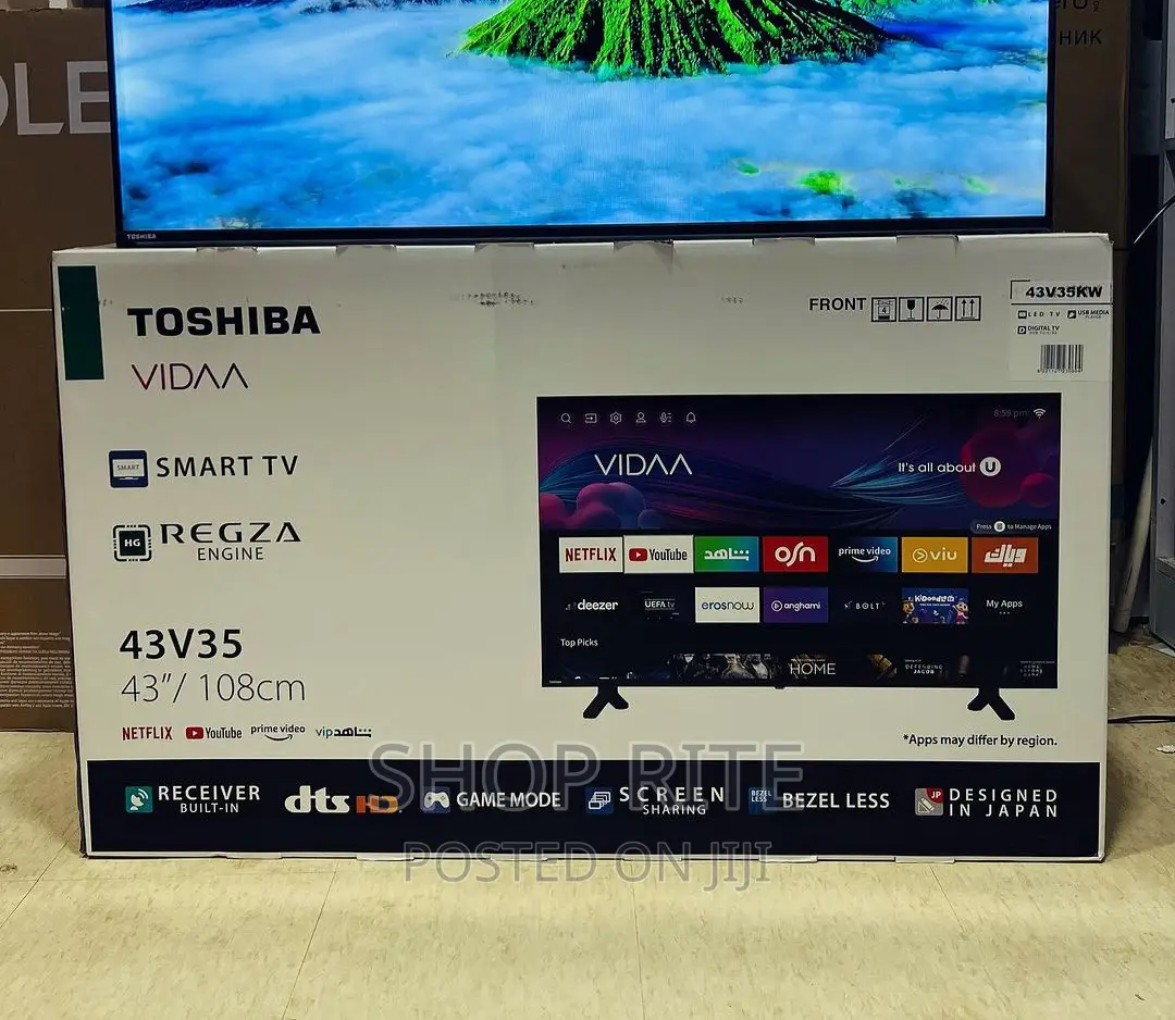 Hot Deal Brand New Toshiba 43inches Smart Vida TVS