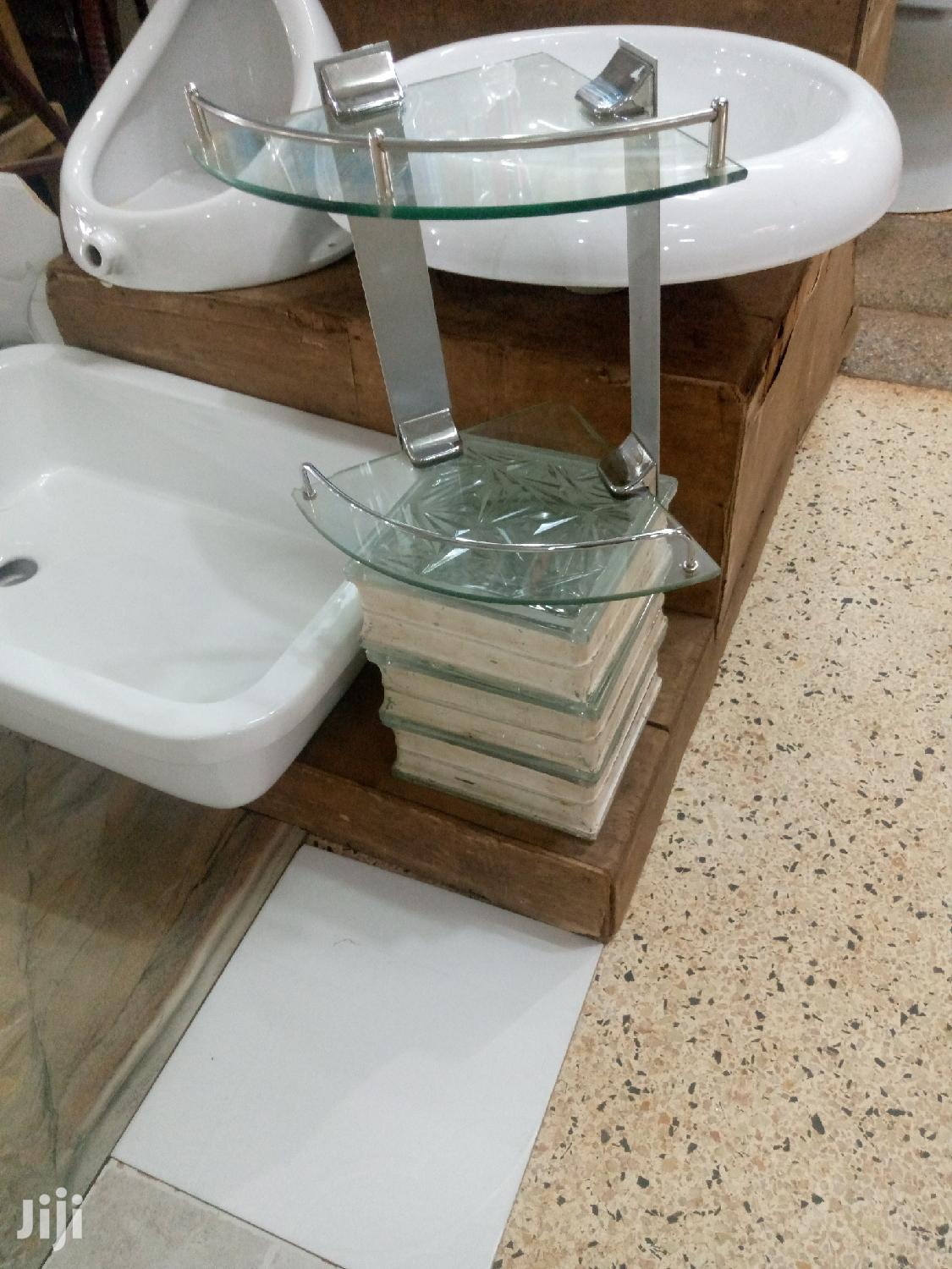 Corner Glass Shelves