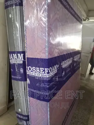 Premium High Density Rosefoam Mattress.5x6x6inches.(Pink)