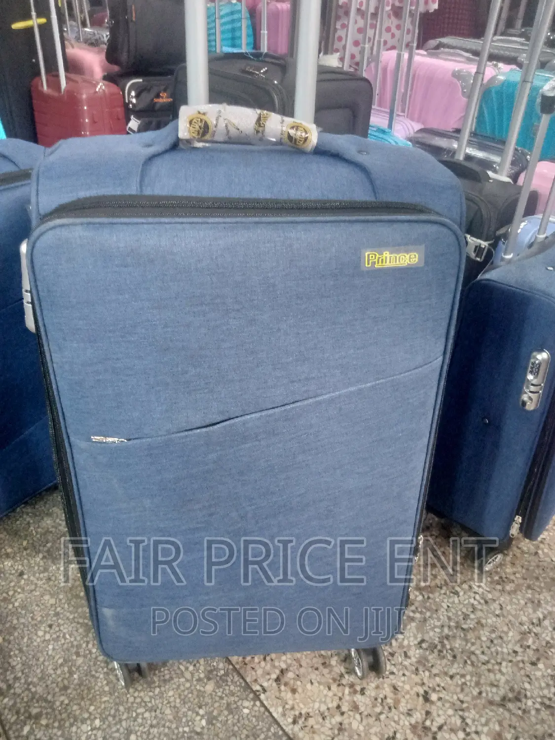 Original Prince Cloth Suitcase. Large Size.( Blue)