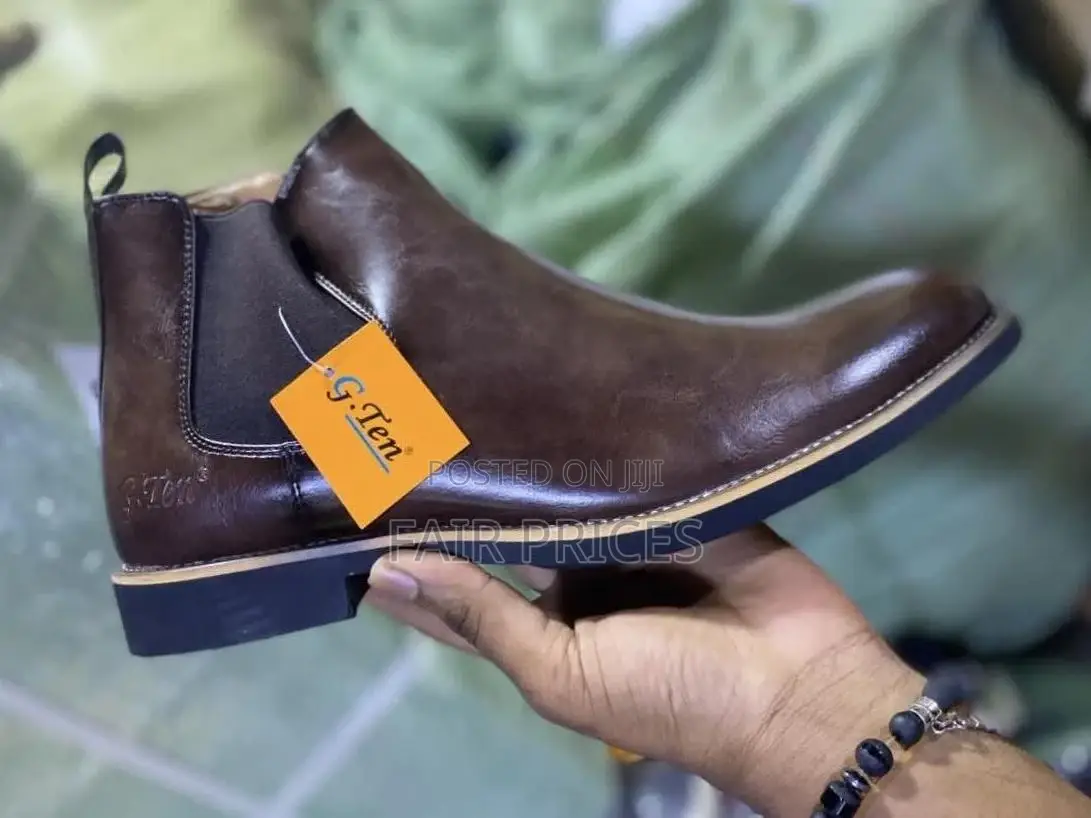 Classic Leather Boot Shoes Brown