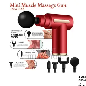 Mini Muscle Massage Gun With Five Heads.