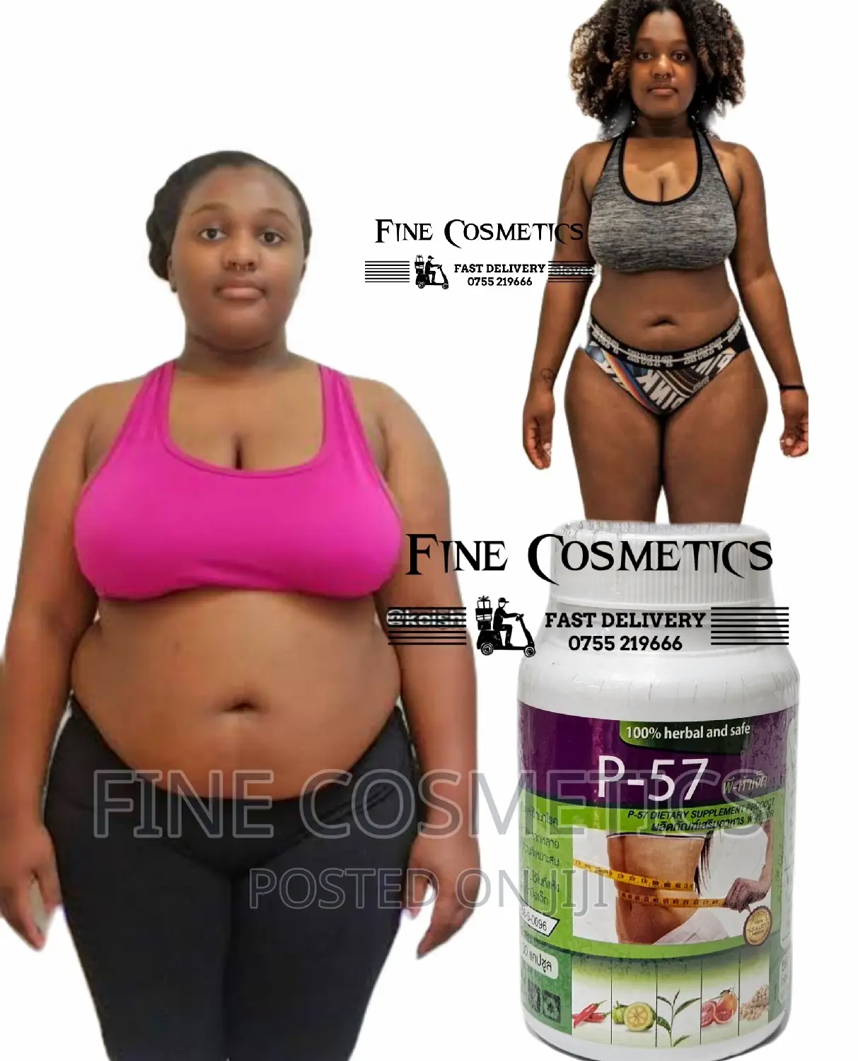 P-57 Tummy Slimming Fat Burner Weight Loss Belly Capsules.