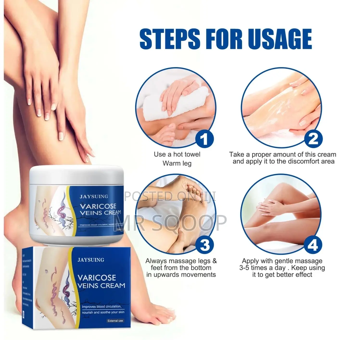 Varicose Veins Cream For Leg Pain Swelling 50g