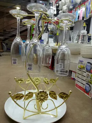 Champagne Glasses Plus Holder Full Set