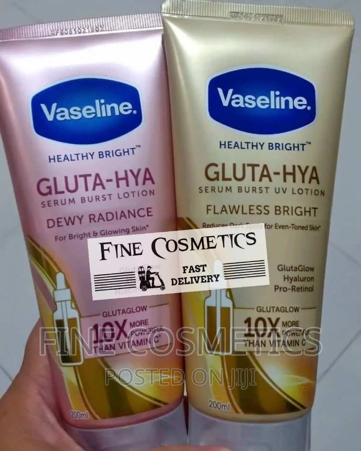 1pc Vaseline Healthy Bright Gluta-Hya Serum Burst Lotion