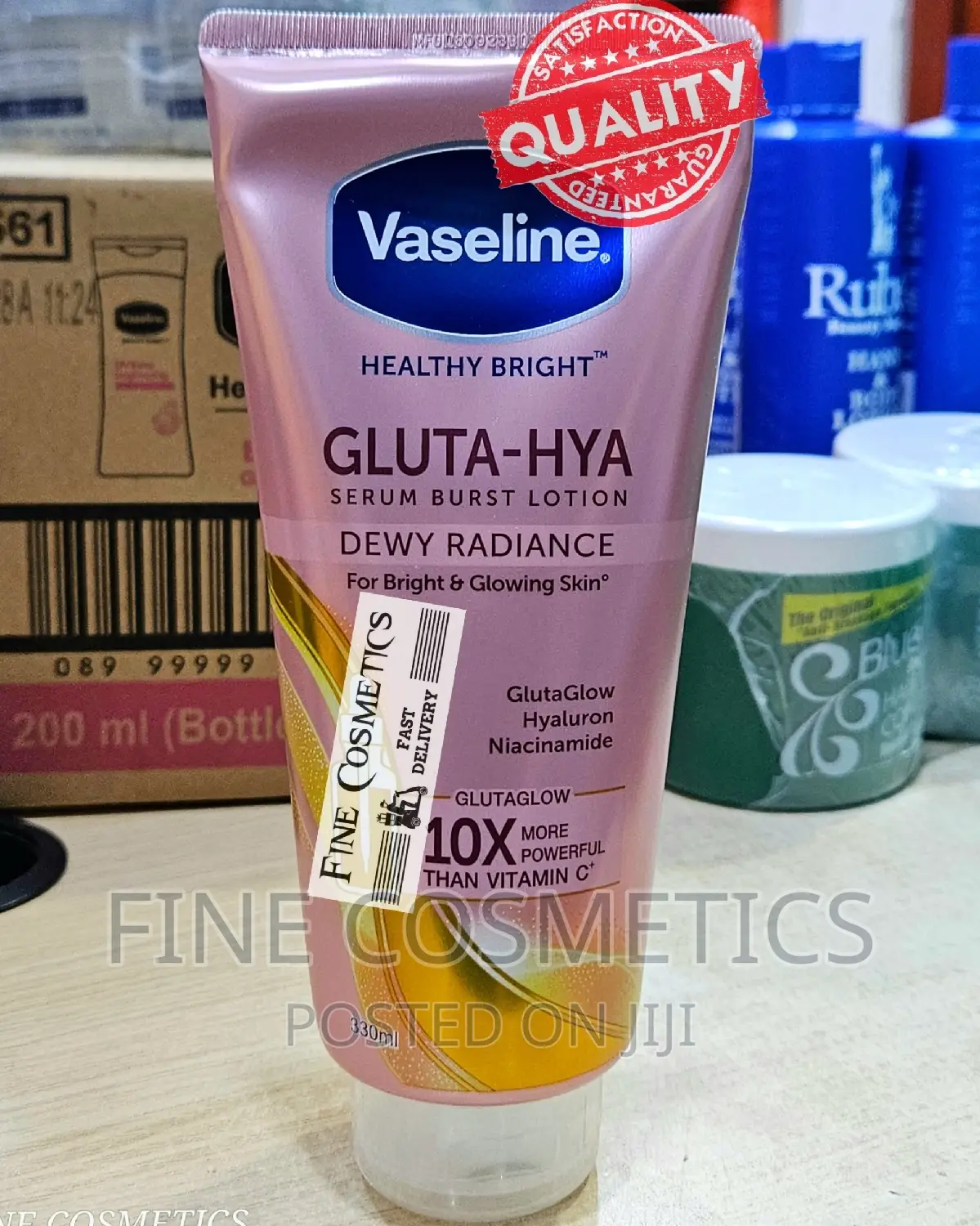 1pc Vaseline Healthy Bright Gluta-Hya Serum Burst Lotion