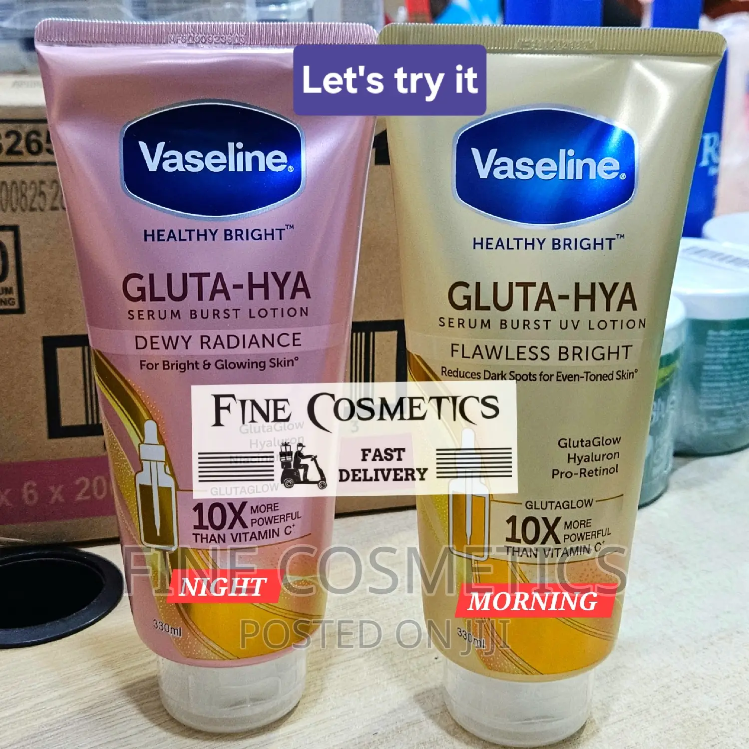 1pc Vaseline Healthy Bright Gluta-Hya Serum Burst Lotion