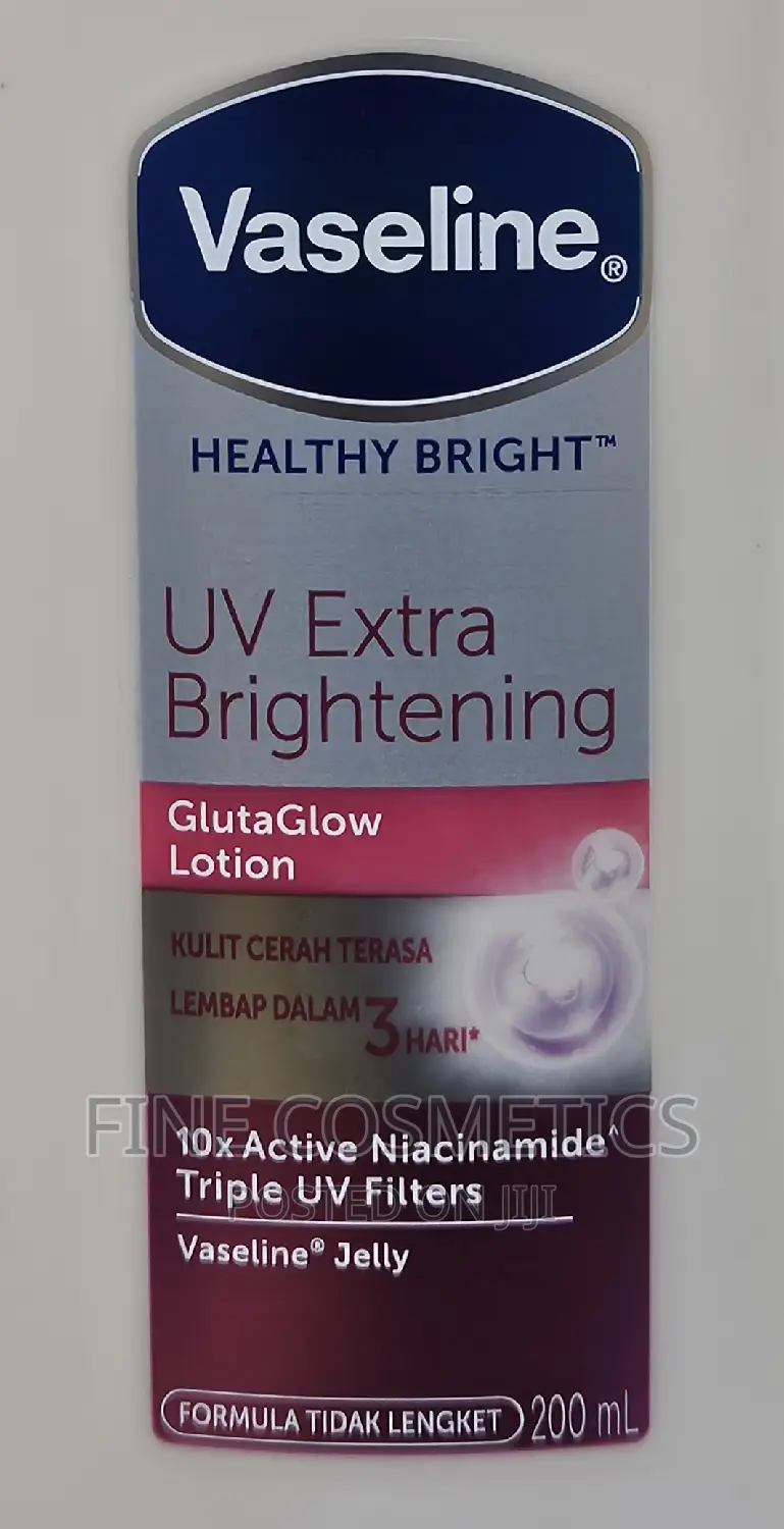 Vaseline Healthy Bright Uv Lightening Gluta Glow Lotion 200g