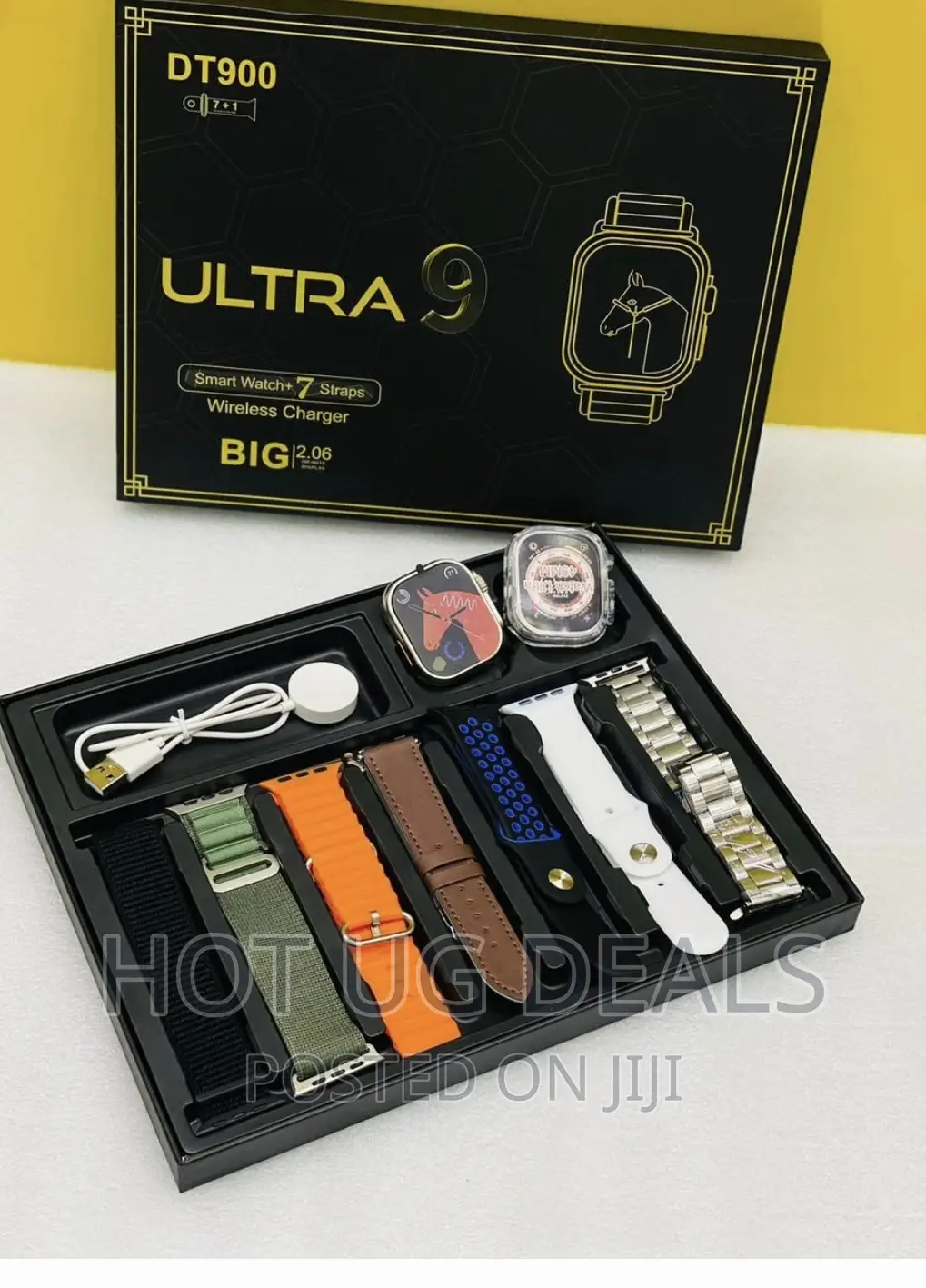 DT 900 Ultra Smartwatch With 7 Straps for Fitness Health