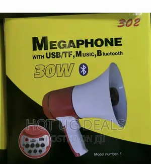 Loudspeaker Megaphone With Recording Advertising Hawker