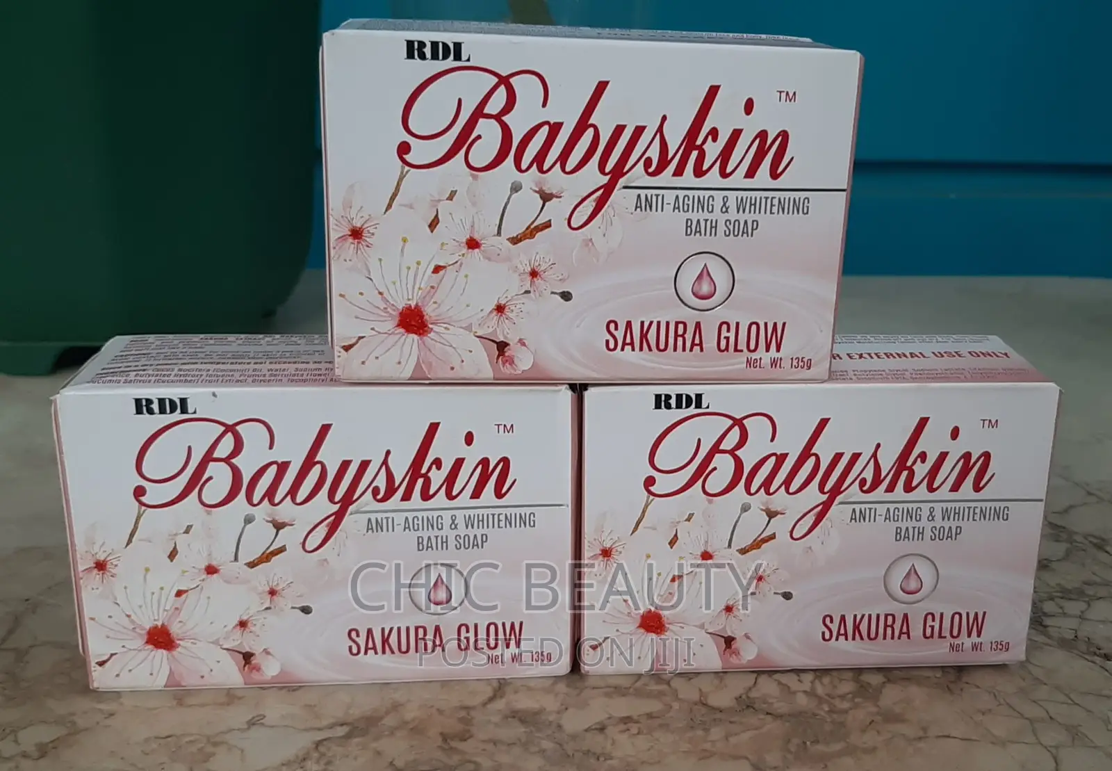 RDL Sakura Baby Skin Lightening Soap. Anti Aging 135g