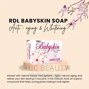 RDL Sakura Baby Skin Lightening Soap. Anti Aging 135g