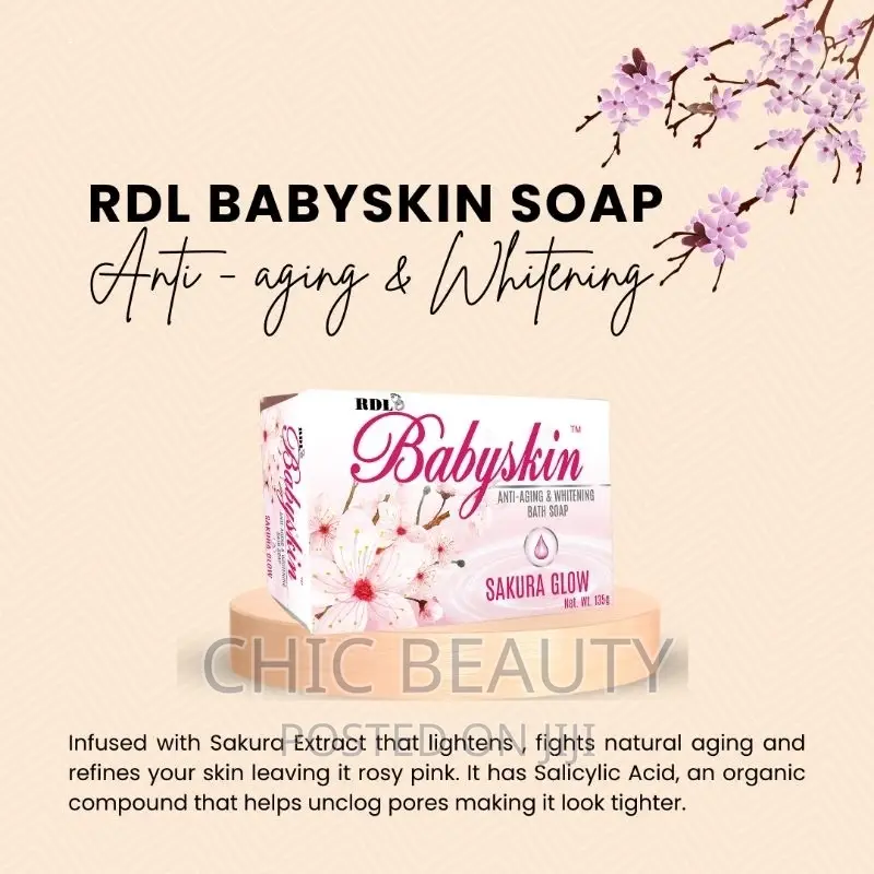 RDL Sakura Baby Skin Lightening Soap. Anti Aging 135g
