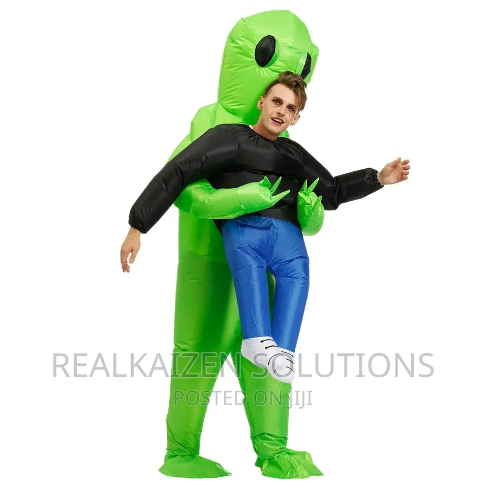 Inflatable Green Alien Wearable Cosplay Halloween Costume