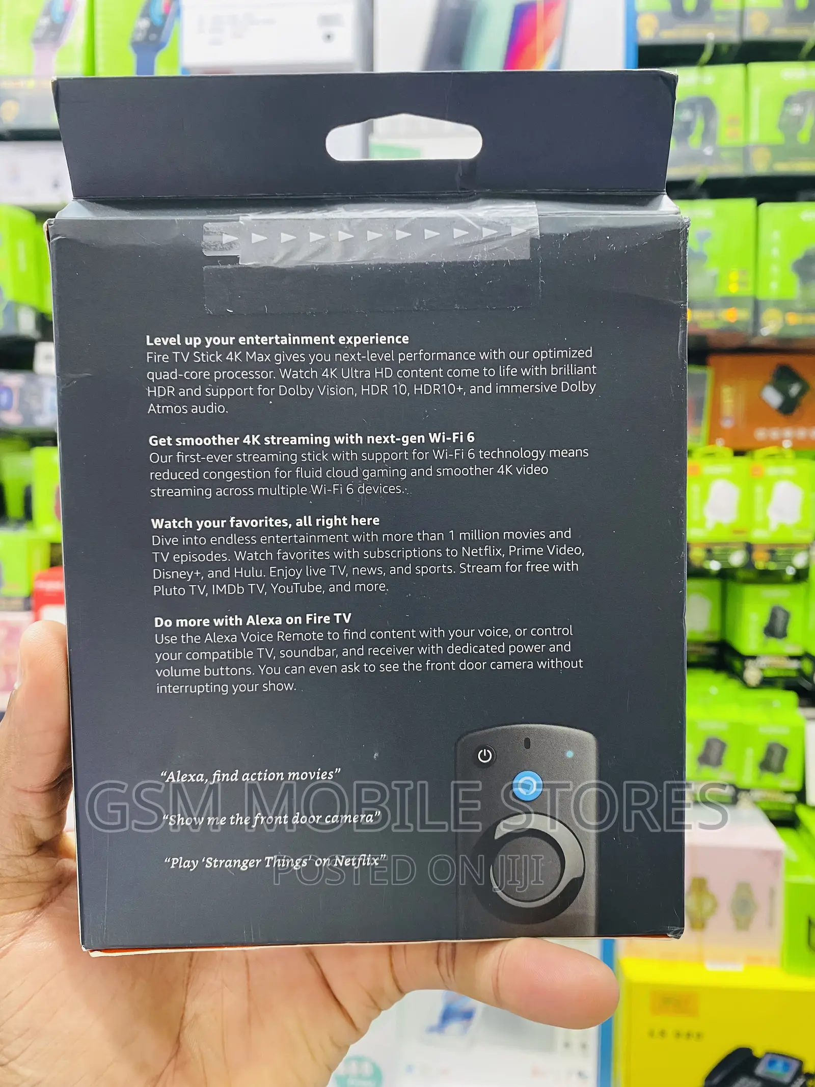 Fire TV Stick Max Streaming, Wi-Fi 6, Alexa Voice Remote