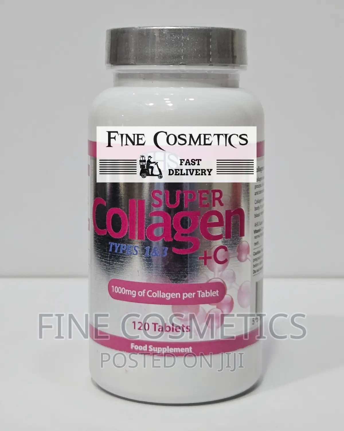 Super Collagen + Vitamin C Tablets 1000mg for Skin and Hair.