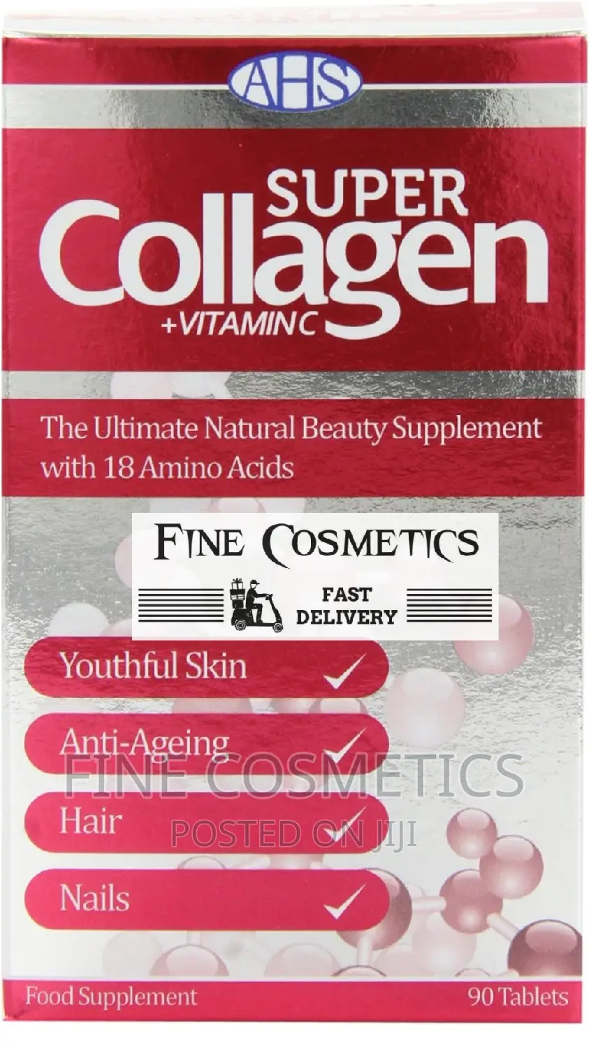 Super Collagen + Vitamin C Tablets 1000mg for Skin and Hair.