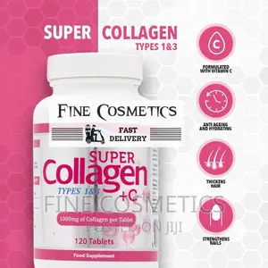 Super Collagen + Vitamin C Tablets 1000mg for Skin and Hair.