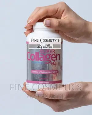 Super Collagen + Vitamin C Tablets 1000mg for Skin and Hair.