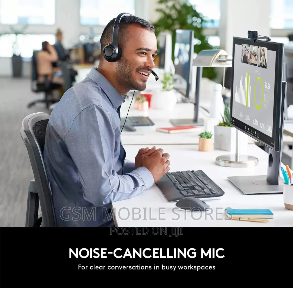 (New) Logitech H390 USB Headset With Noise Cancellation
