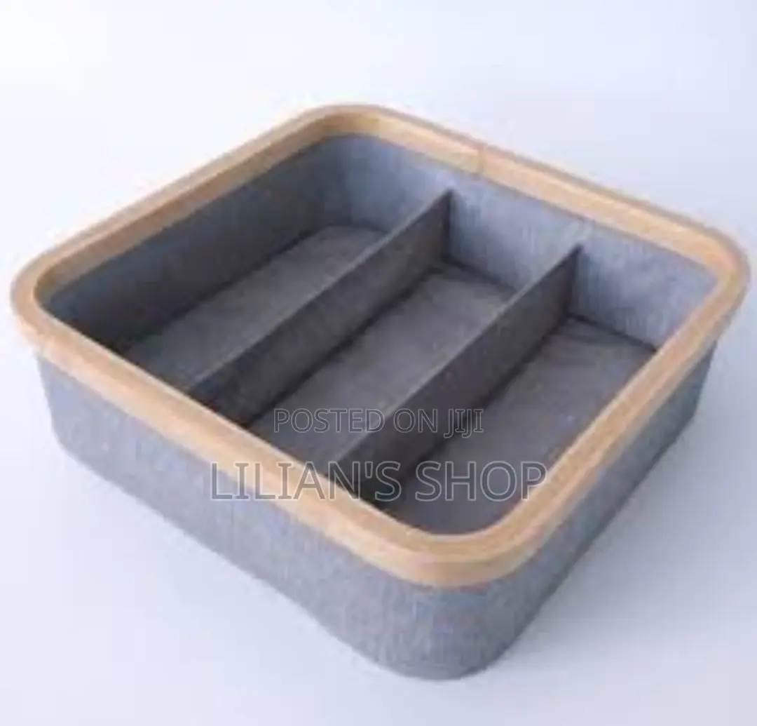 Bamboo Frame Storage Organizer -1pc