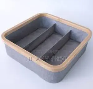 Bamboo Frame Storage Organizer -1pc