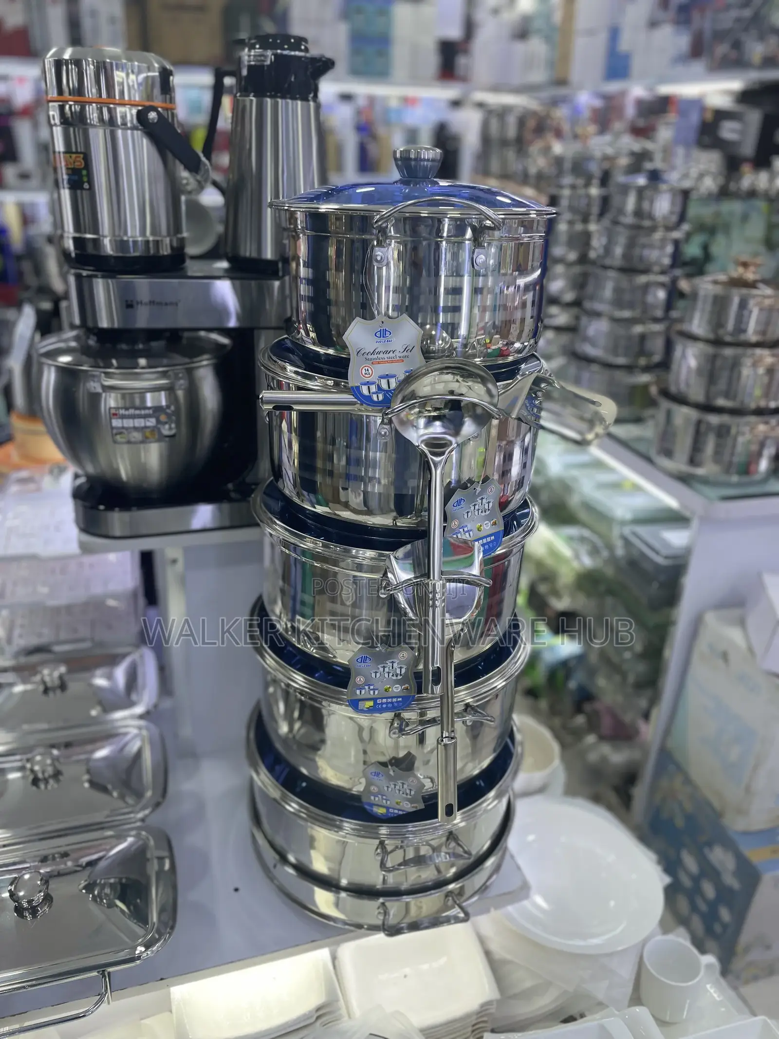 14pc Stainless Serving Cookware Dishes