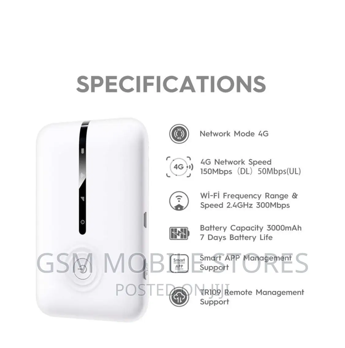 Airtel TECNO TR109 4G LTE Portable Mifi Device Unlocked