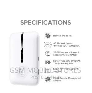 Airtel TECNO TR109 4G LTE Portable Mifi Device Unlocked