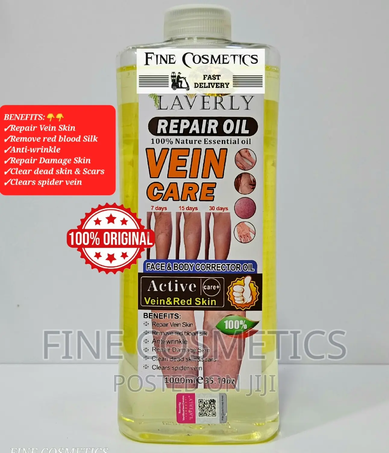LAVERLY Whitening Green Vein Alpha Arbutin Sunburn Body Oil