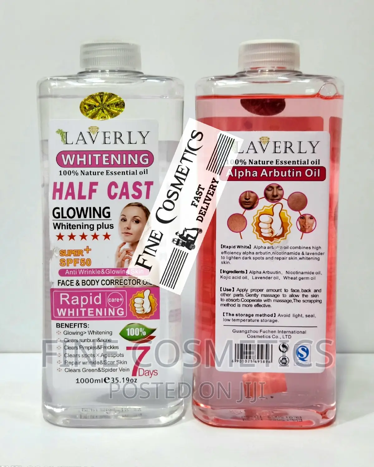 LAVERLY Whitening Green Vein Alpha Arbutin Sunburn Body Oil