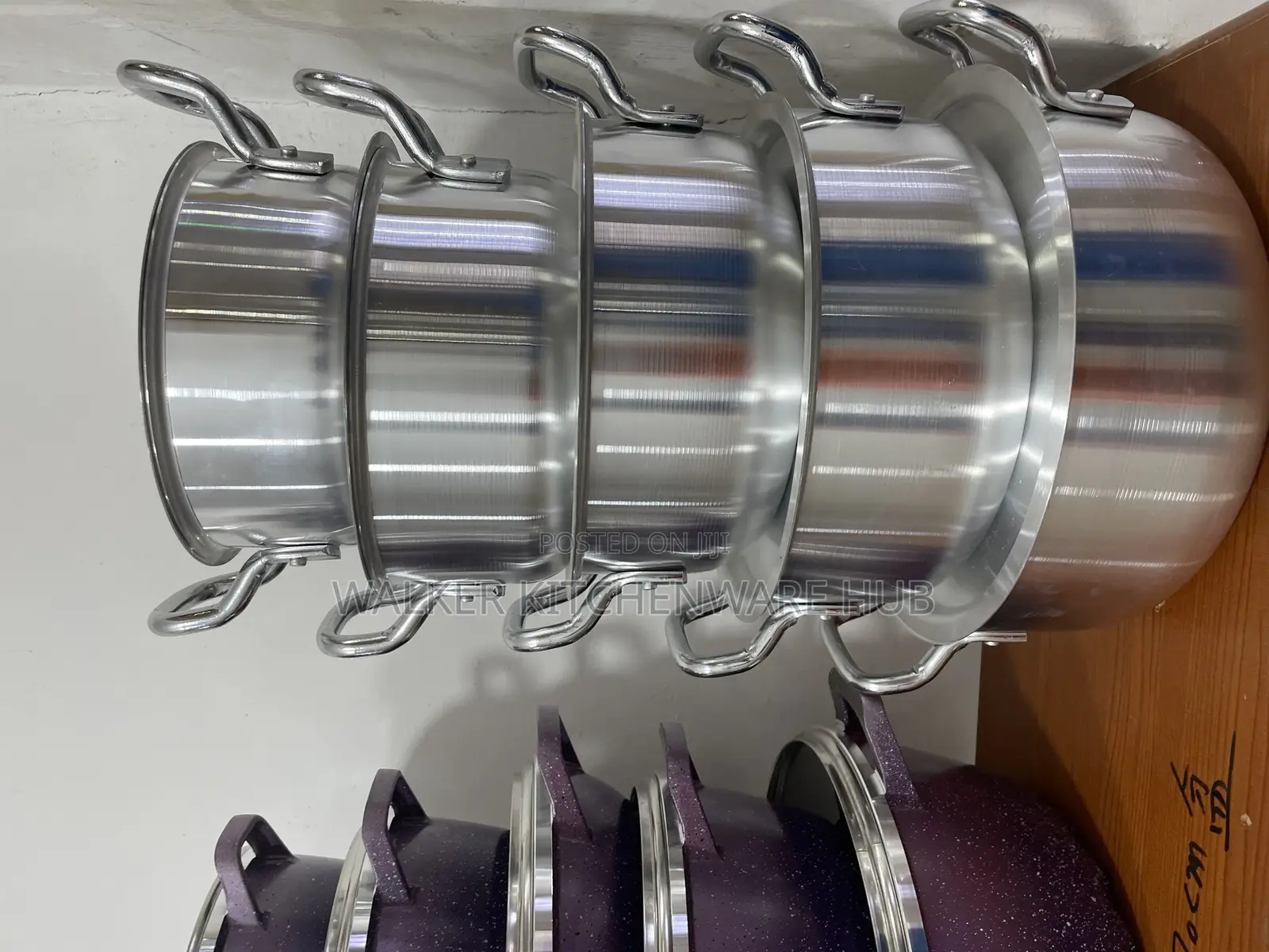 5pc Set Stainless Steel Serving Cookware Dishes