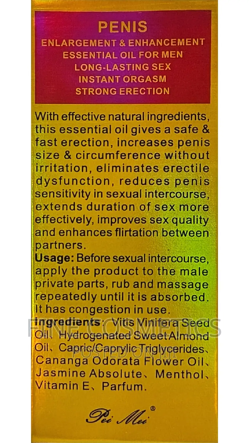 Max Man Penis Enlargement Oil for Men Long Lasting Erection