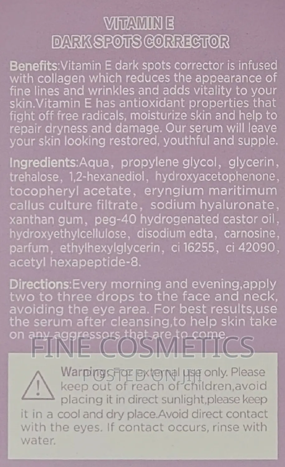Original Dr Rashel Vitamin E Serum Darkspots Corrector Serum