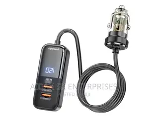 Porodo Transparent 120W Muilt Port Car Charger