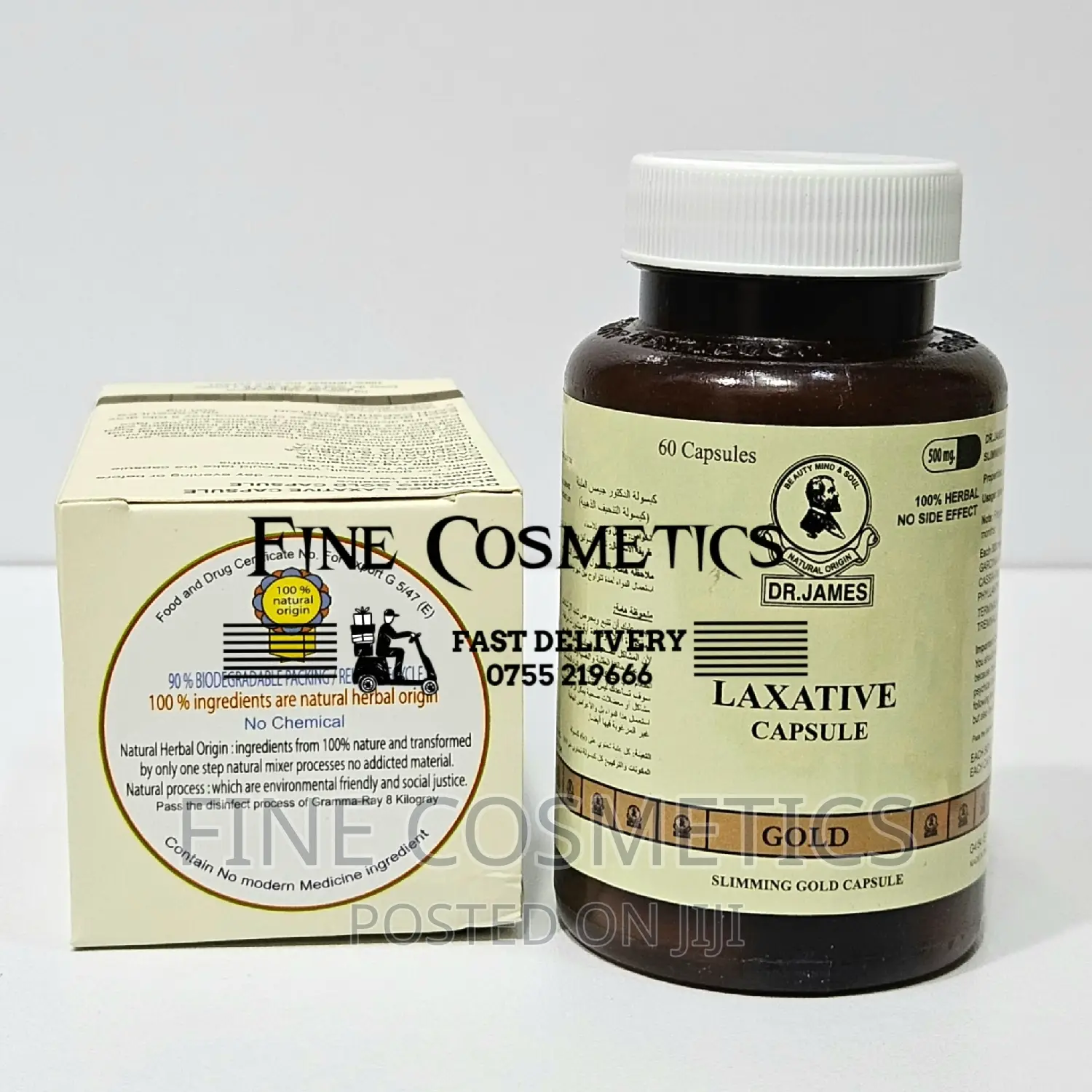 Dr James Slimming Gold Laxativ Weight Loss Fat Burner 60caps