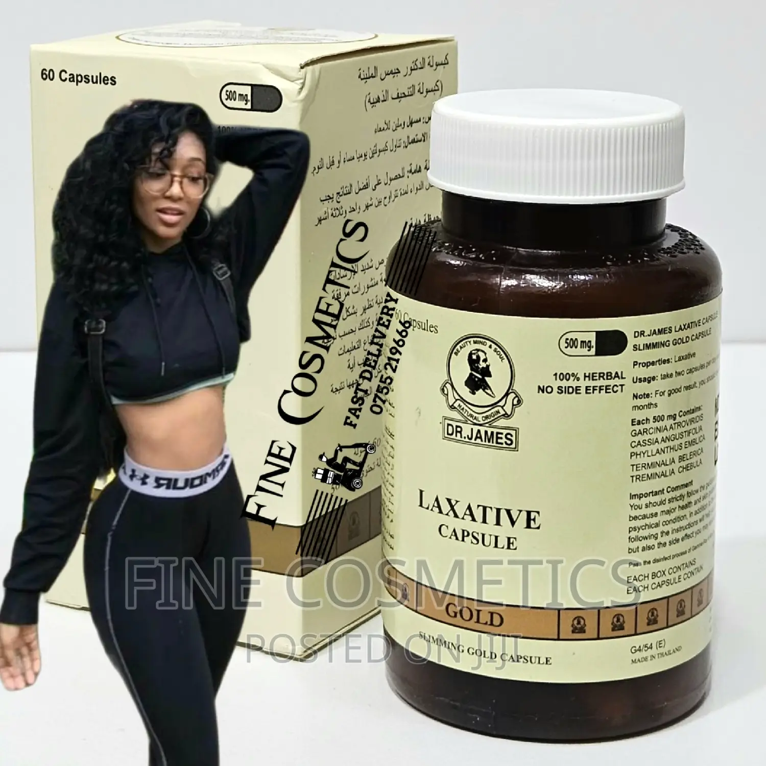 Dr James Slimming Gold Laxativ Weight Loss Fat Burner 60caps