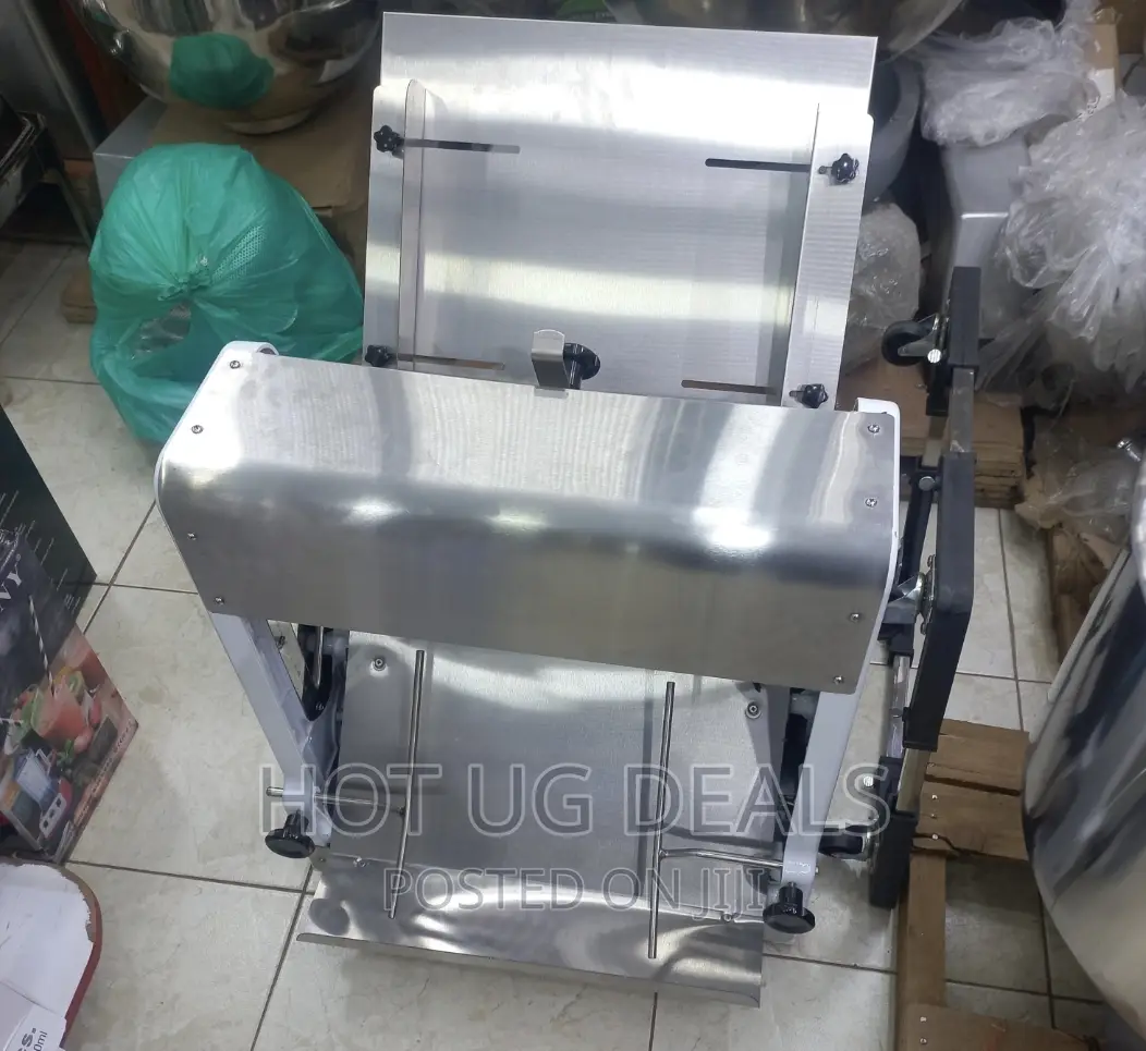 Stainless Steel Table Top Bread Slicer - Silver /Grey