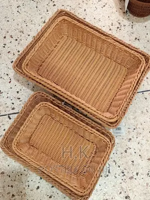 Rectangular Polypropylene Bread Basket Set of 4pcs