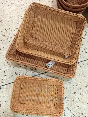 Rectangular Polypropylene Bread Basket Set of 4pcs